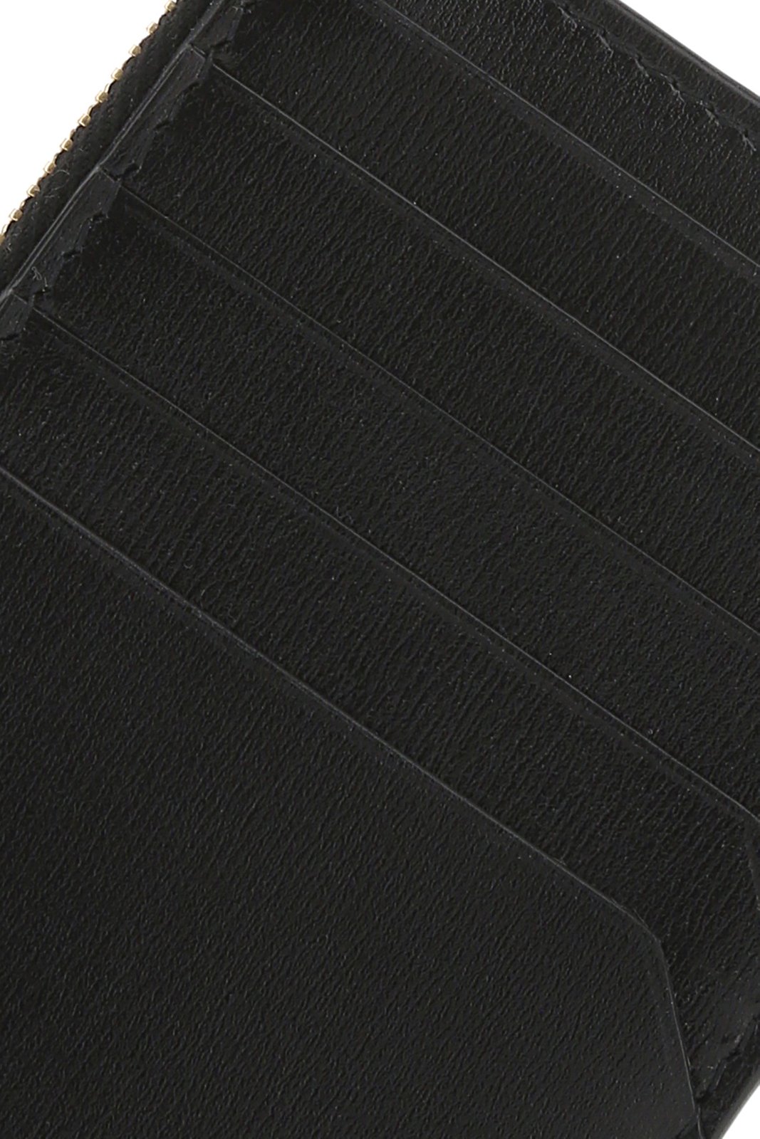 Saint Laurent Logo Plaque Zip-Up Cardholder