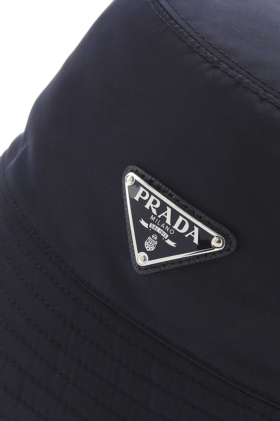 Prada Logo Plaque Bucket Hat 1 Prada Logo Plaque Bucket Hat