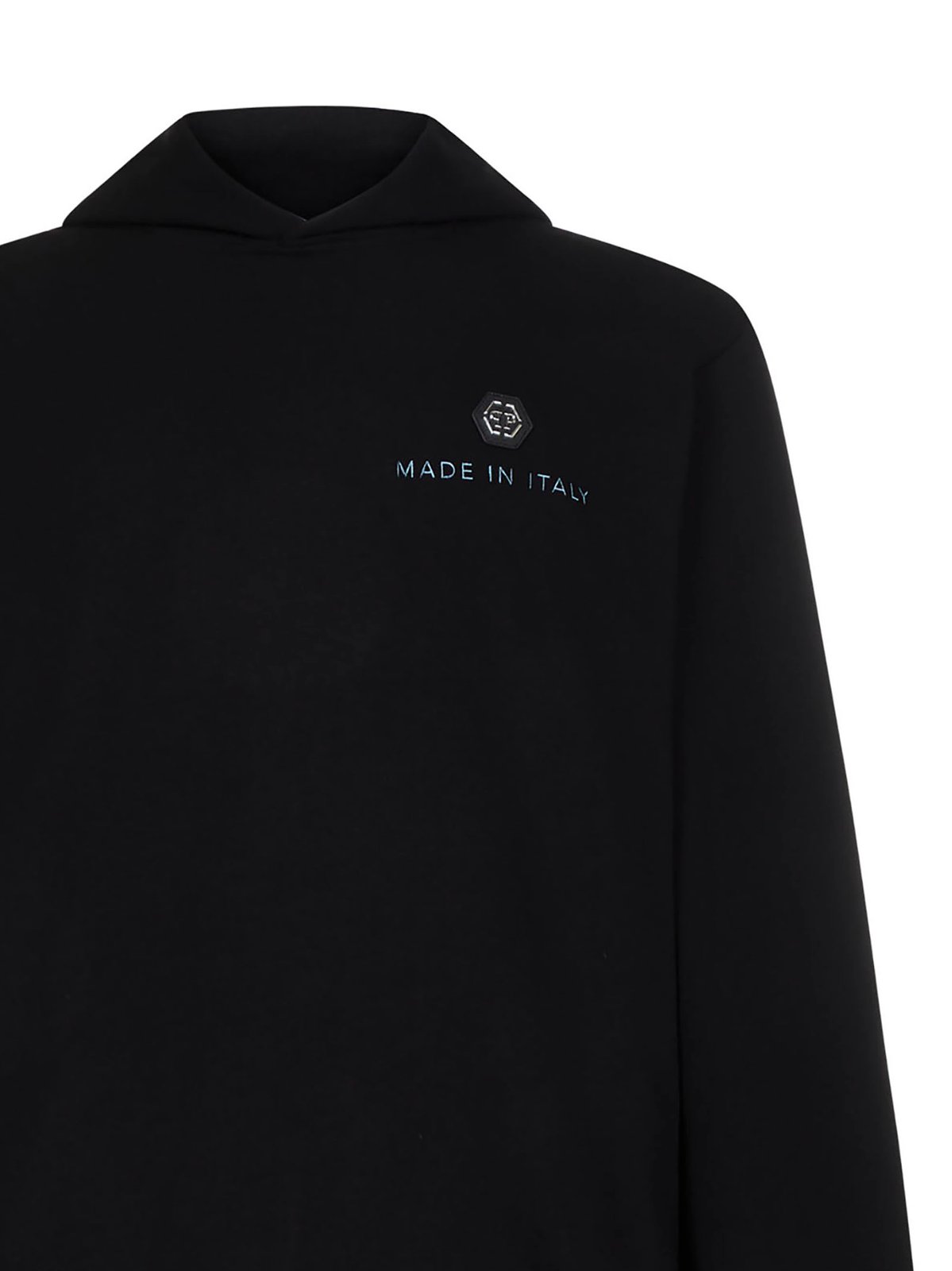 Philipp Plein Logo Printed Long Sleeved Hoodie