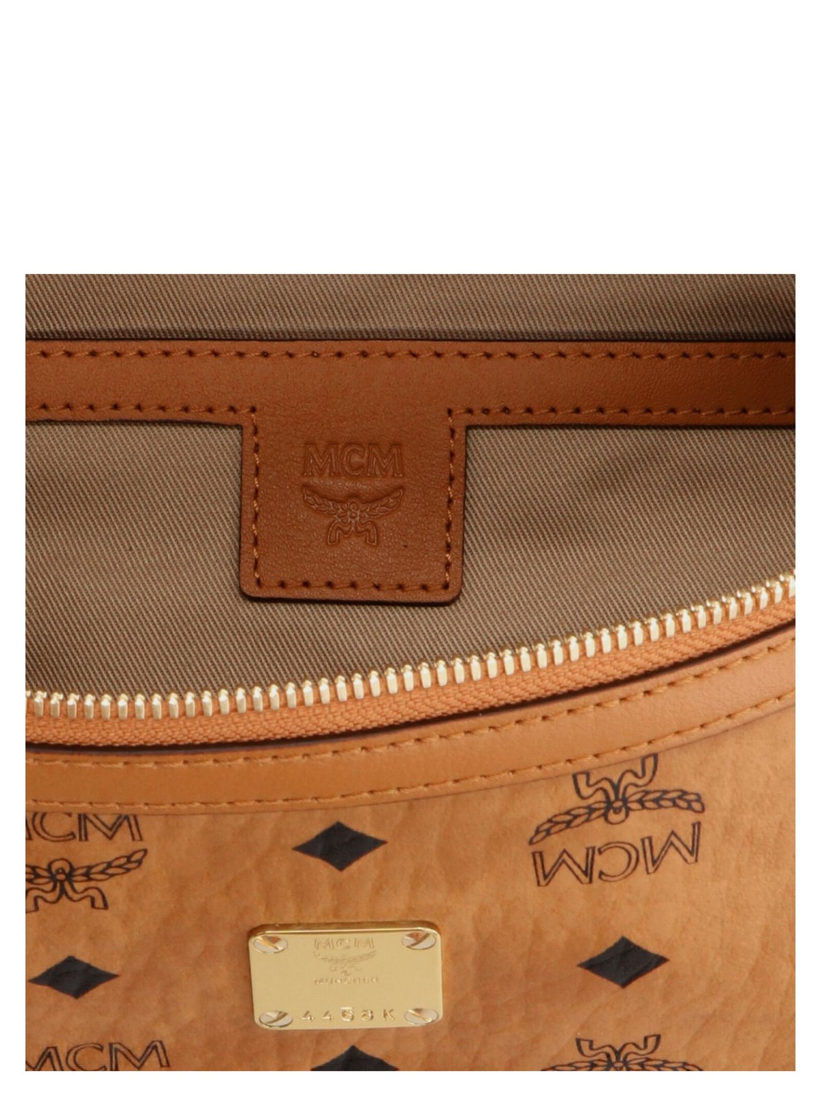 MCM Visetos Logo Print Medium Belt Bag