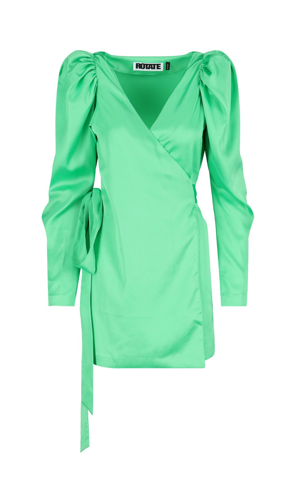 ROTATE Bridget V-Neck Wrap Mini Dress