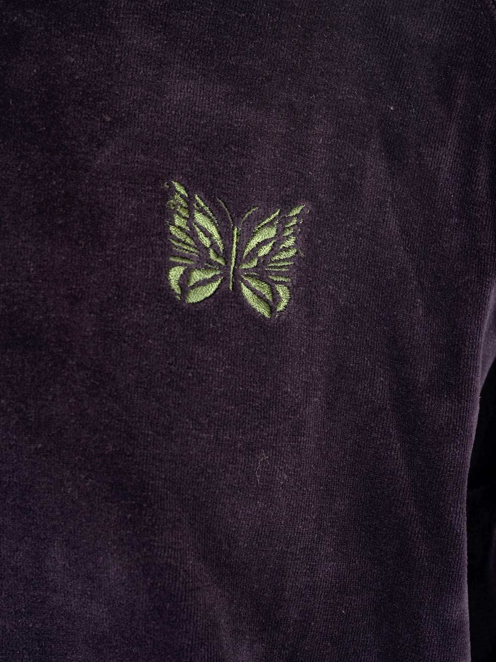 Needles Velour Embroidered Hoodie