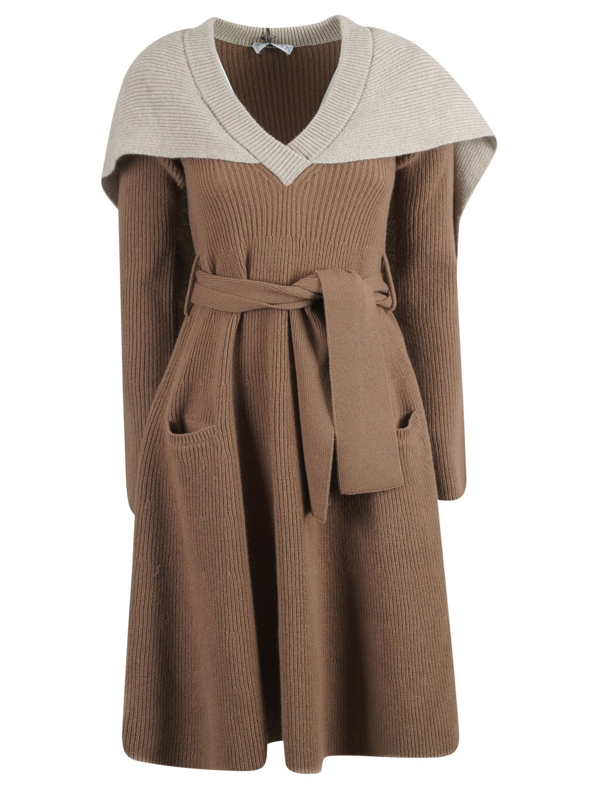 JW Anderson V-Neck Belted Knit Dress 2 JW Anderson V-Neck Belted Knit Dress