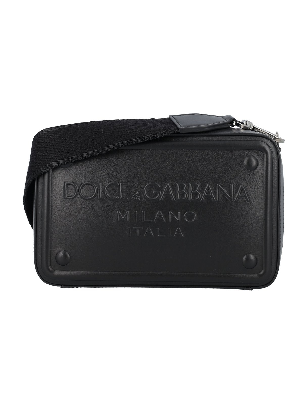 Dolce & Gabbana Logo-Embossed Zipped Shoulder Bag