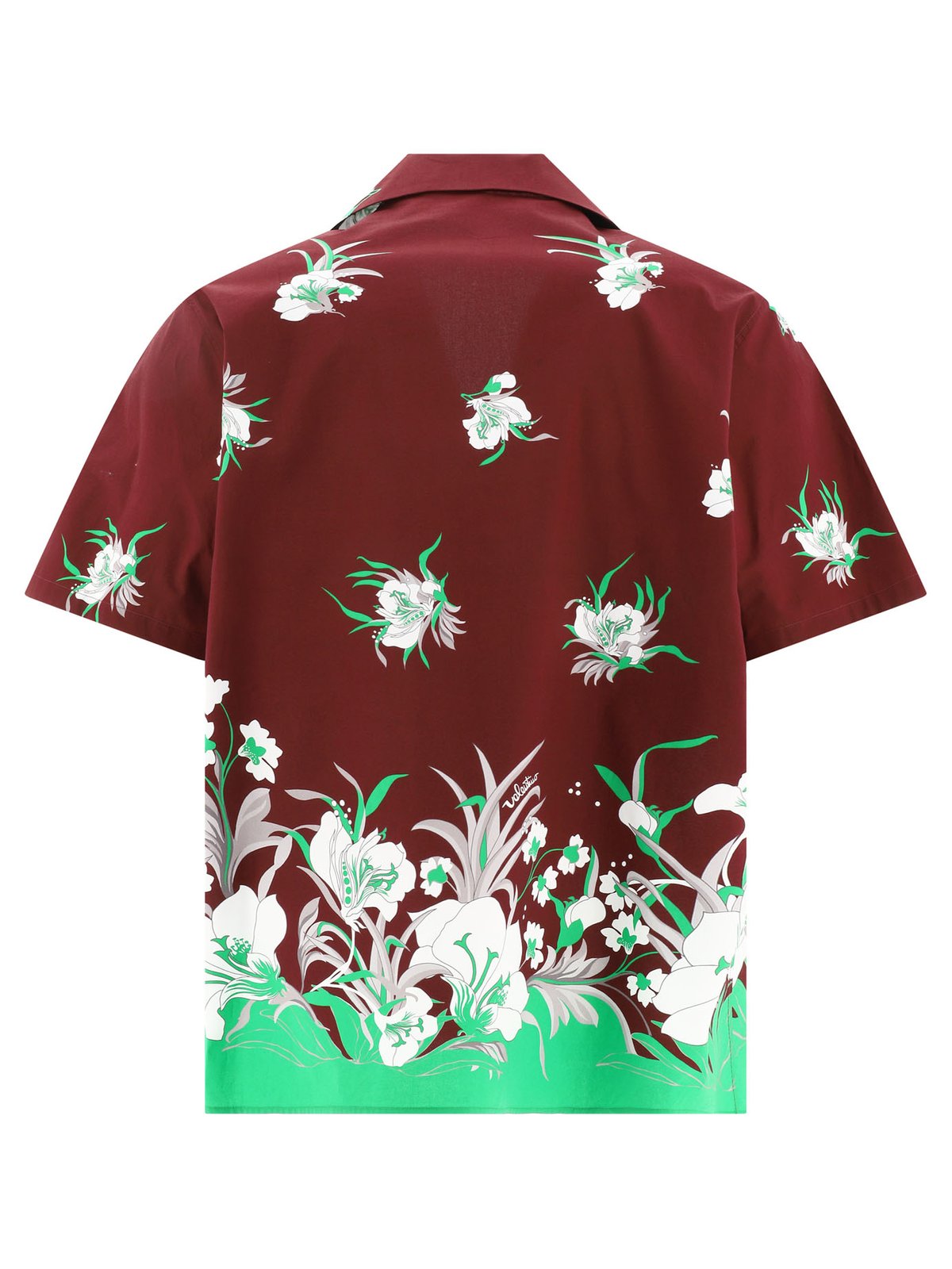 Valentino Floral-Printed Straight Hem Shirt