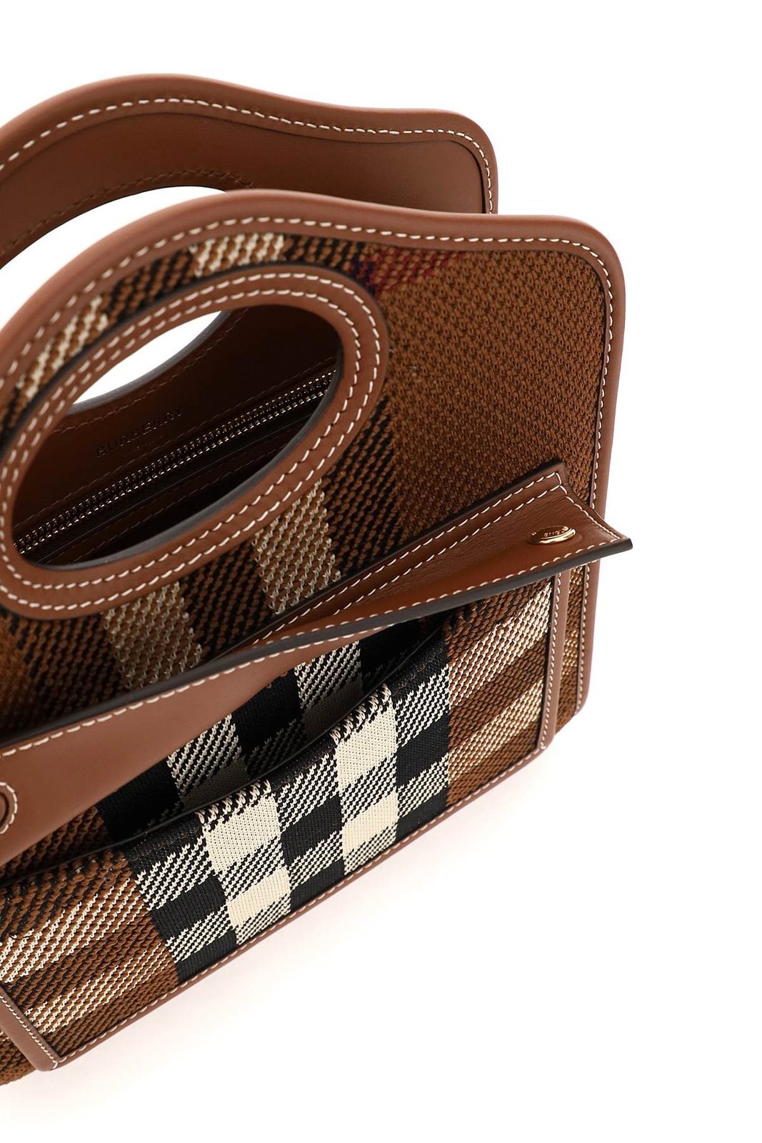 Burberry Check Patterned Shoulder Bag 5 Burberry Check Patterned Shoulder Bag