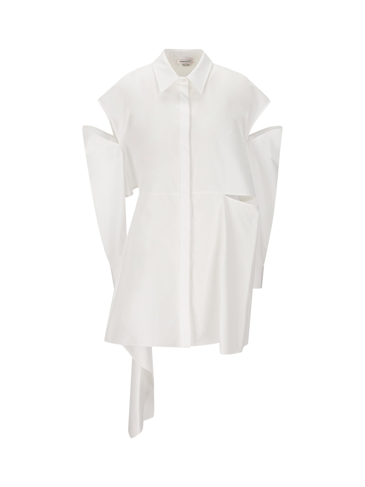 Alexander McQueen Cut-Out Detailed Shirt Dress