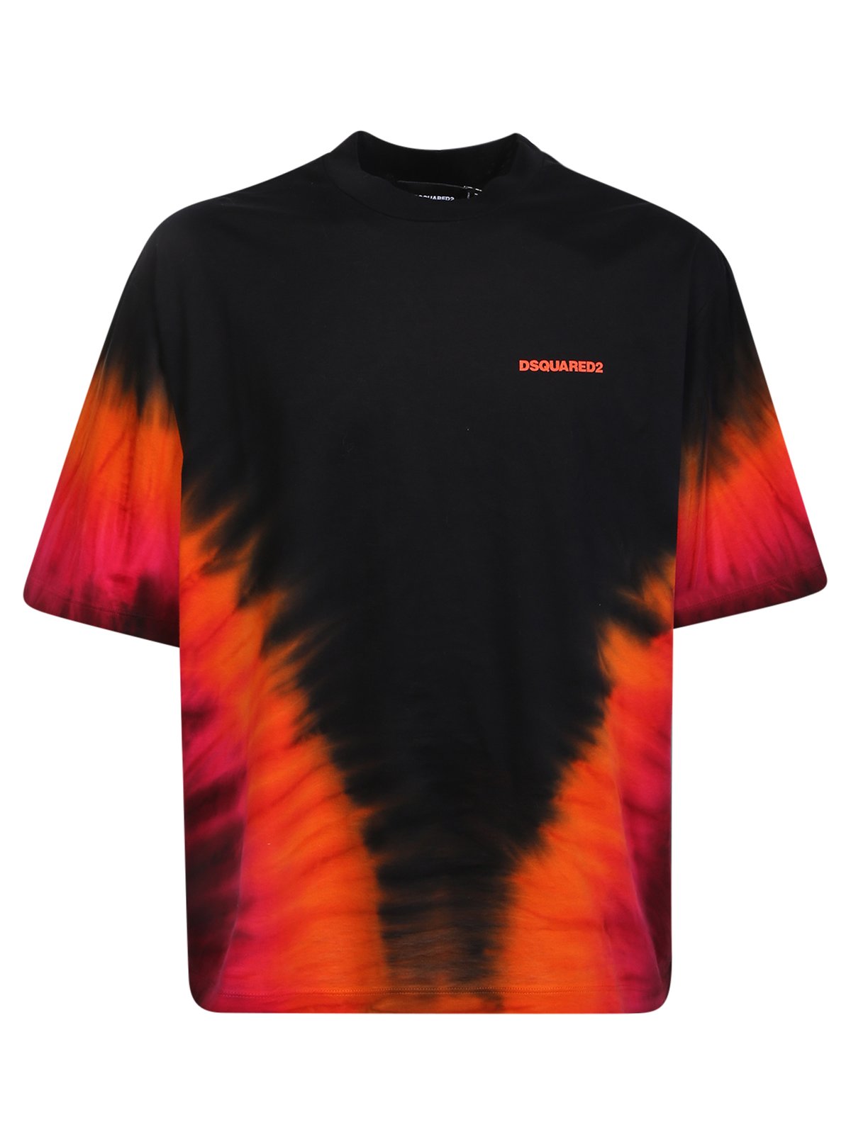 Dsquared2 Tie-Dyed Crewneck T-Shirt 2 Dsquared2 Tie-Dyed Crewneck T-Shirt