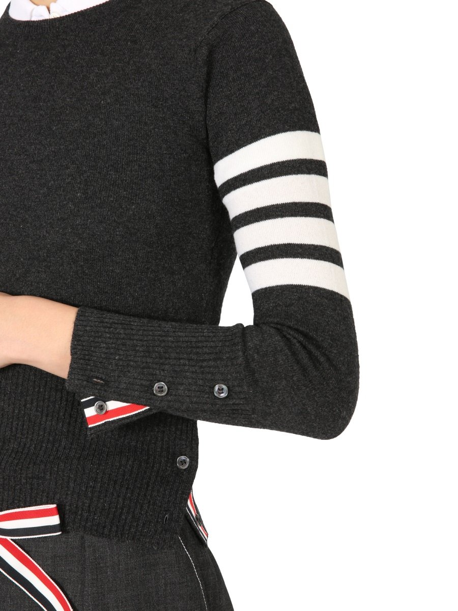 Thom Browne 4-Bar Crewneck Jumper
