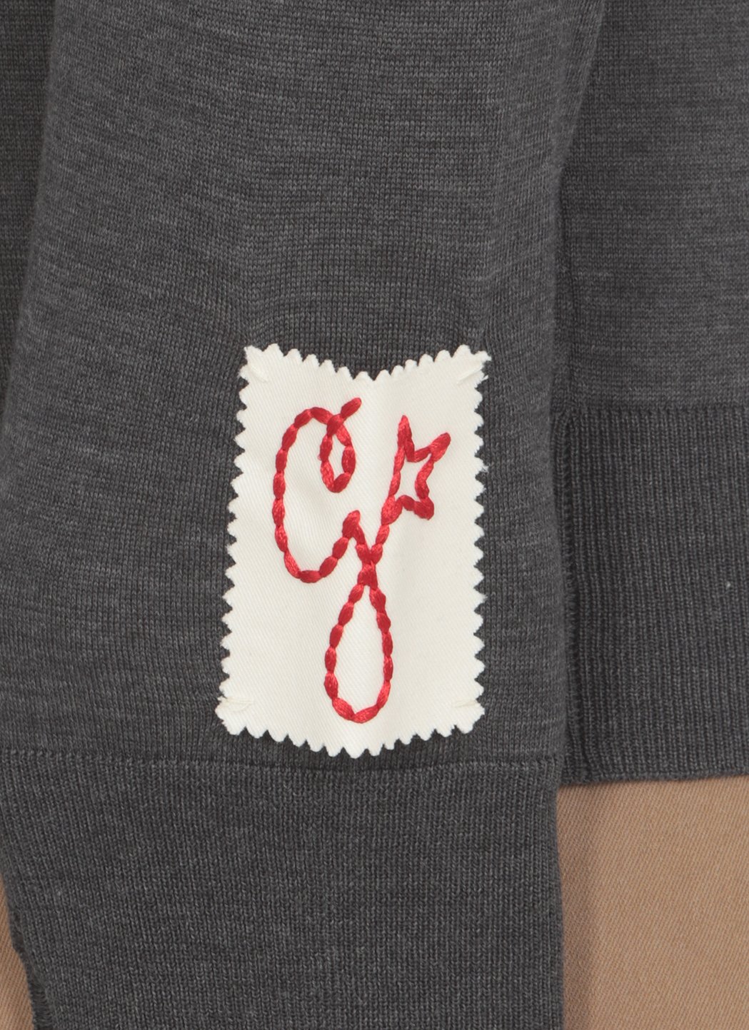 Rundhalspullover mit Logo-Patch von Golden Goose Deluxe