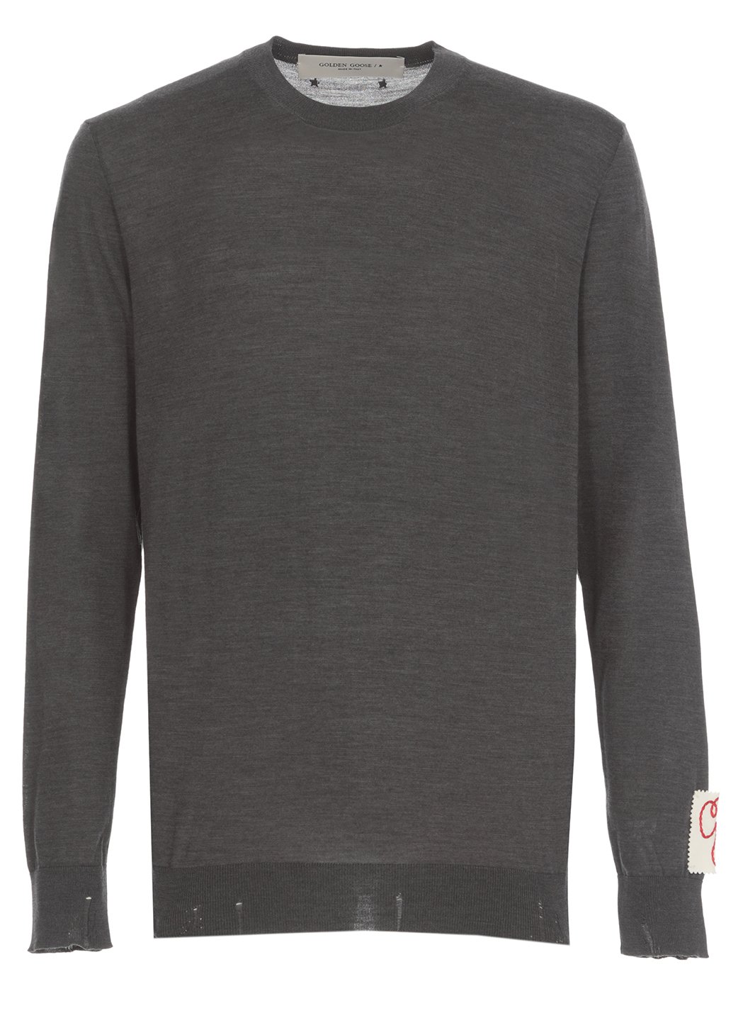 Rundhalspullover mit Logo-Patch von Golden Goose Deluxe
