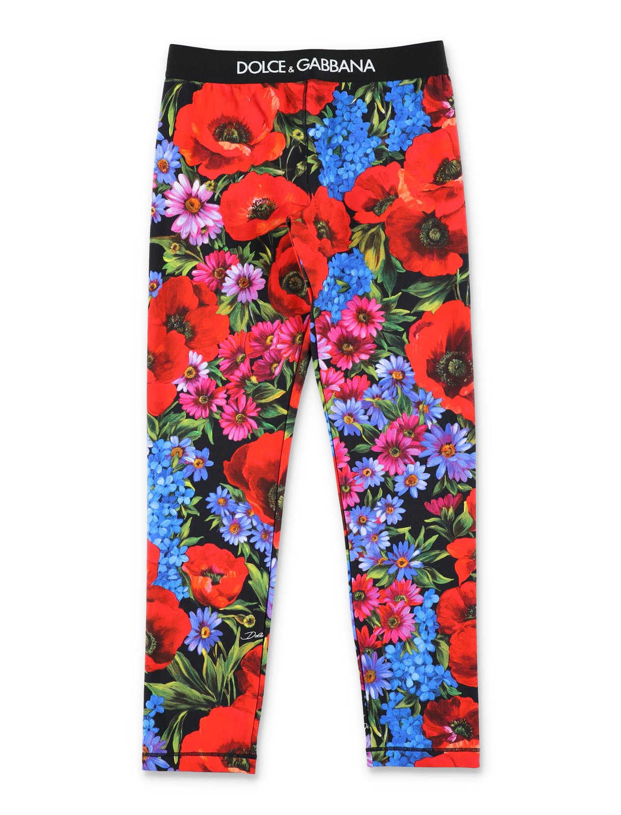 Dolce & Gabbana Kinder-Leggings mit Allover-Blumendruck