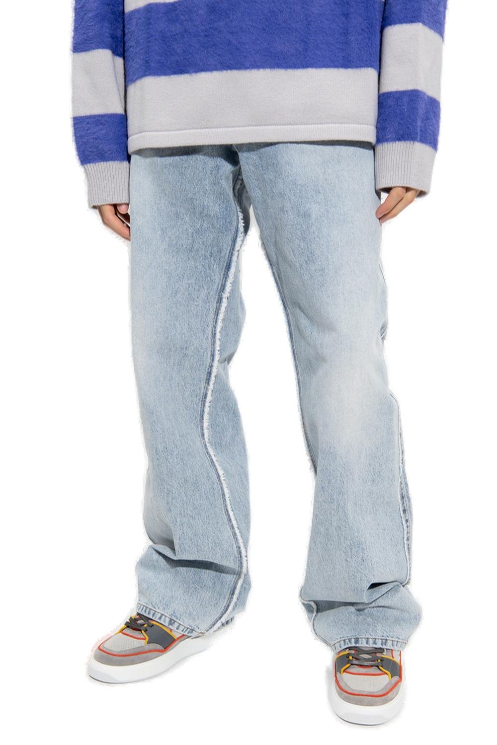 Balmain Vintage Effect Straight Leg Jeans 3 Balmain Vintage Effect Straight Leg Jeans