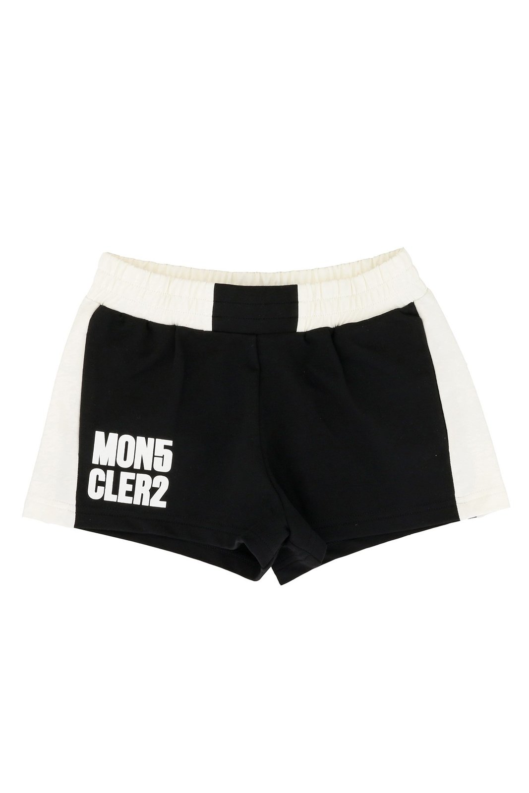Moncler Enfant Two-Tone Logo Printed Shorts