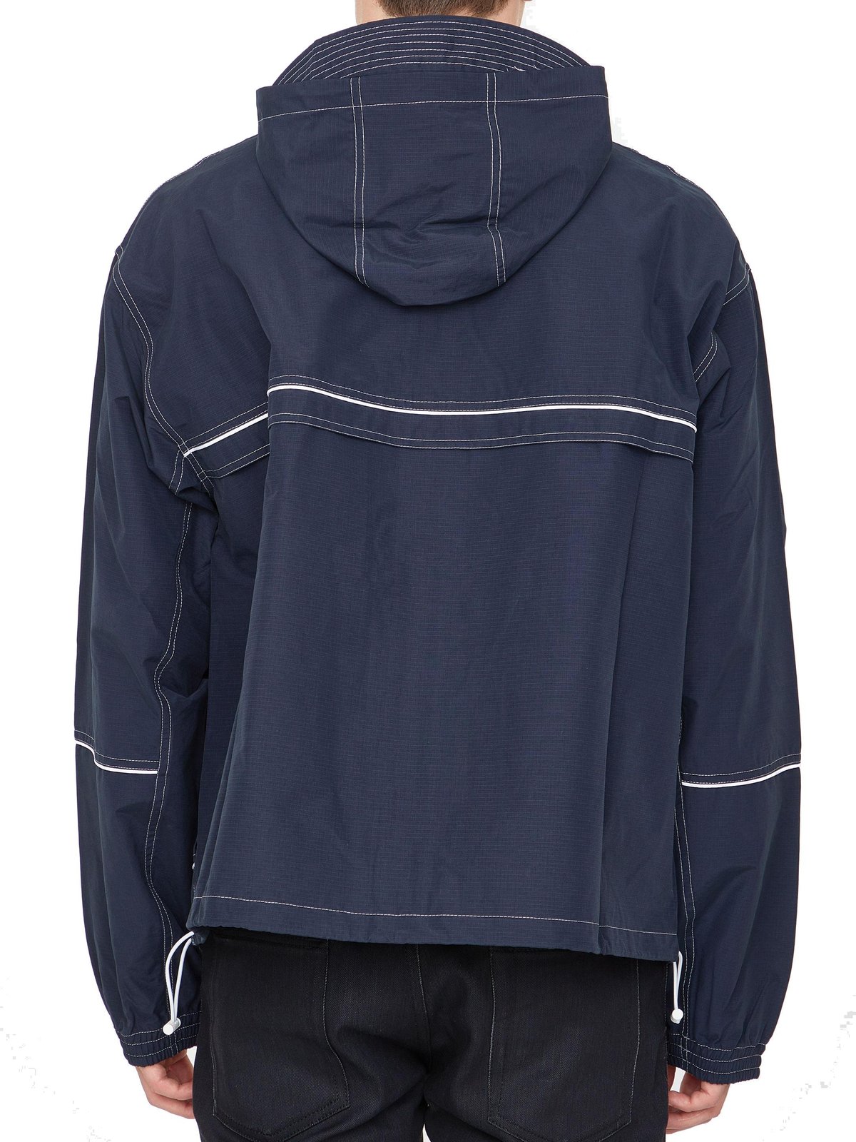 Thom Browne Stripe-Detail Hooded Jacket