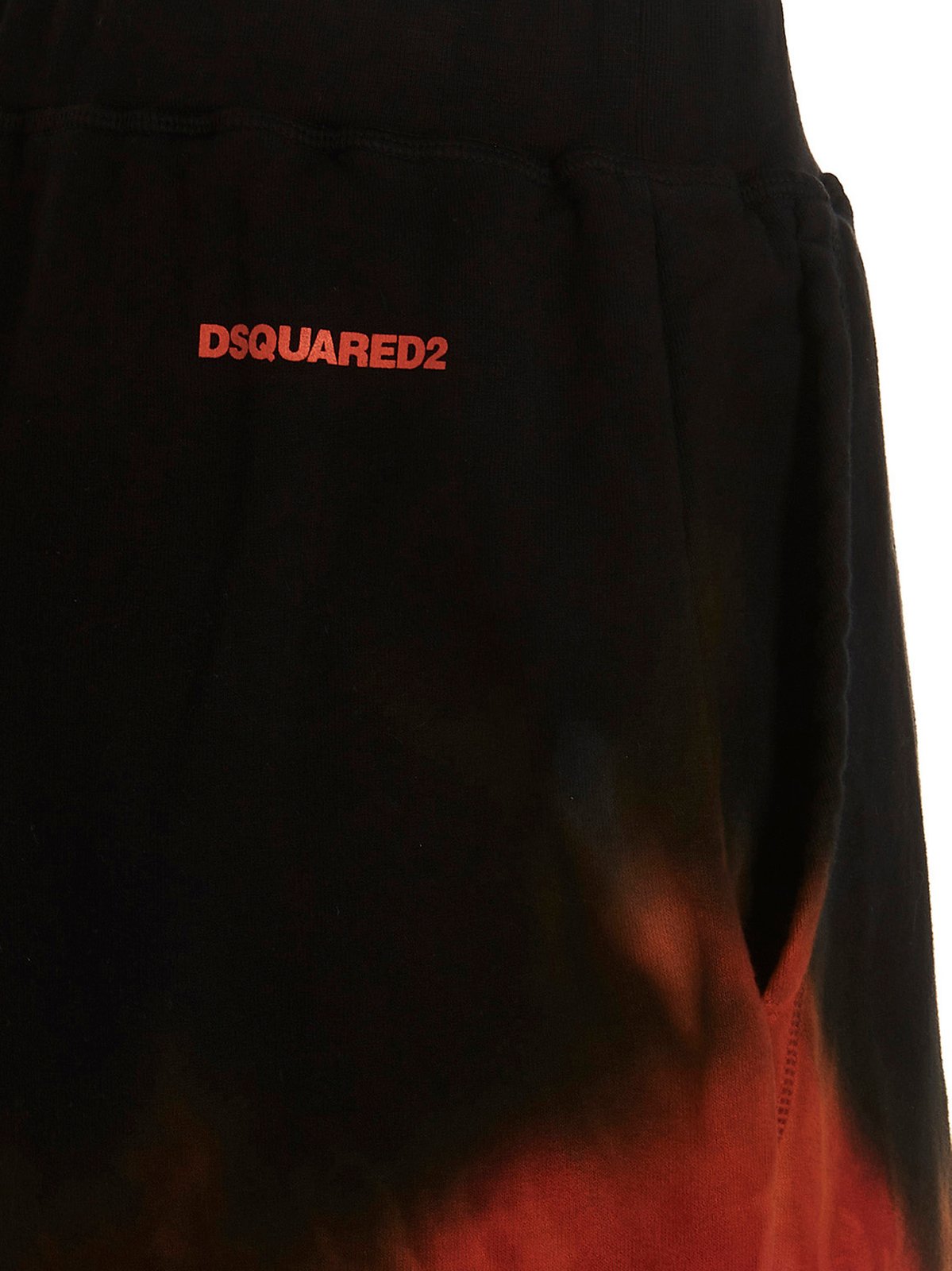 Dsquared2 Tie-Dyed Logo Printed Track Shorts
