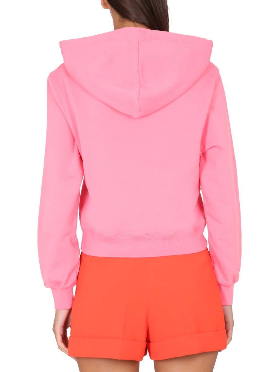 Moschino Logo-Embroidered Drawstring Hoodie