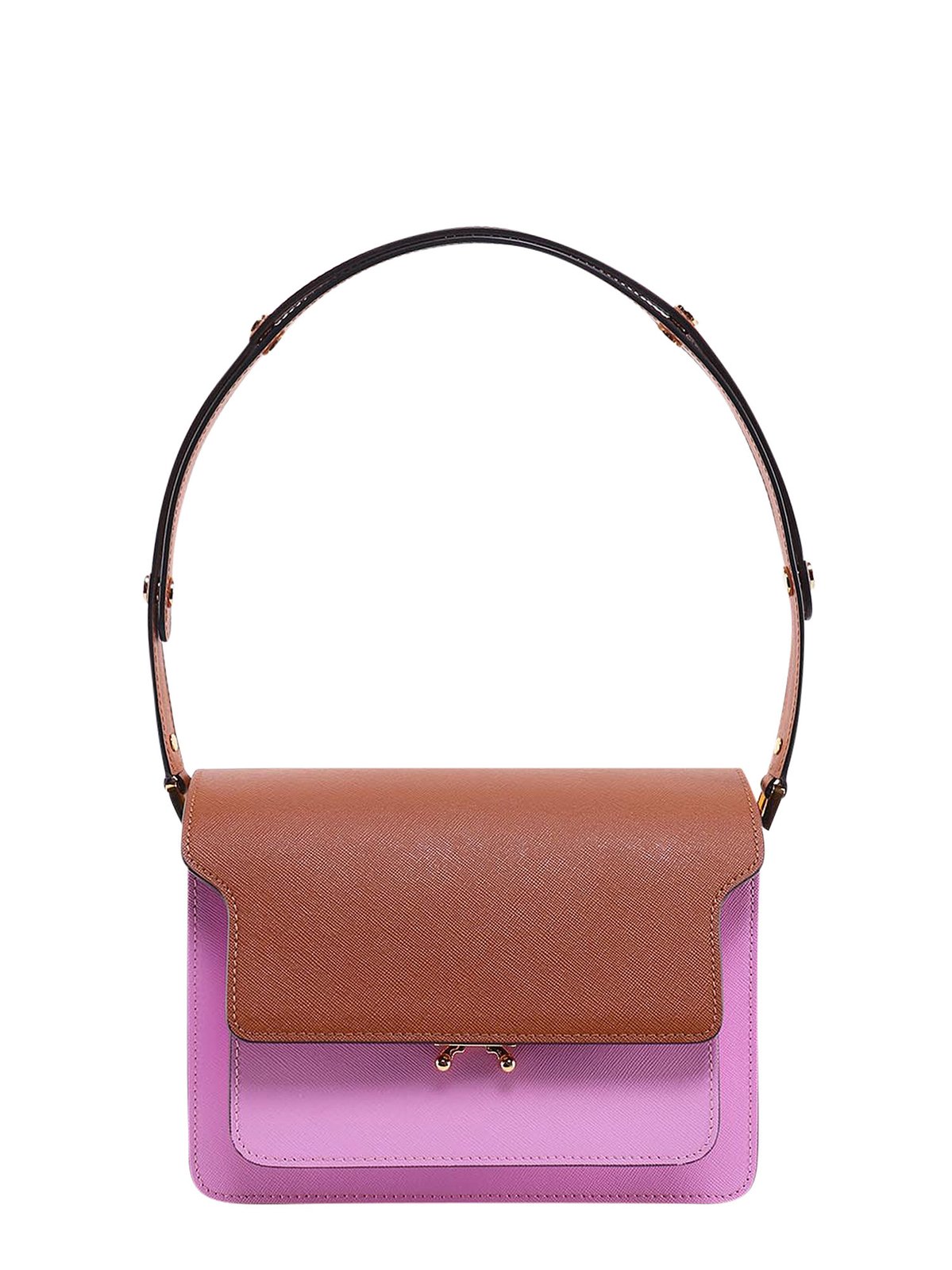 Marni Trunk Color-Block Medium Shoulder Bag