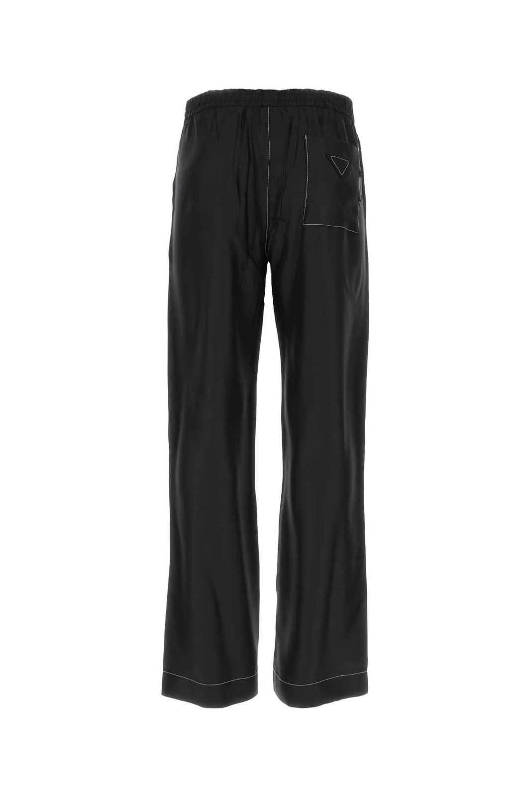 Prada Logo Patch Straight Leg Trousers