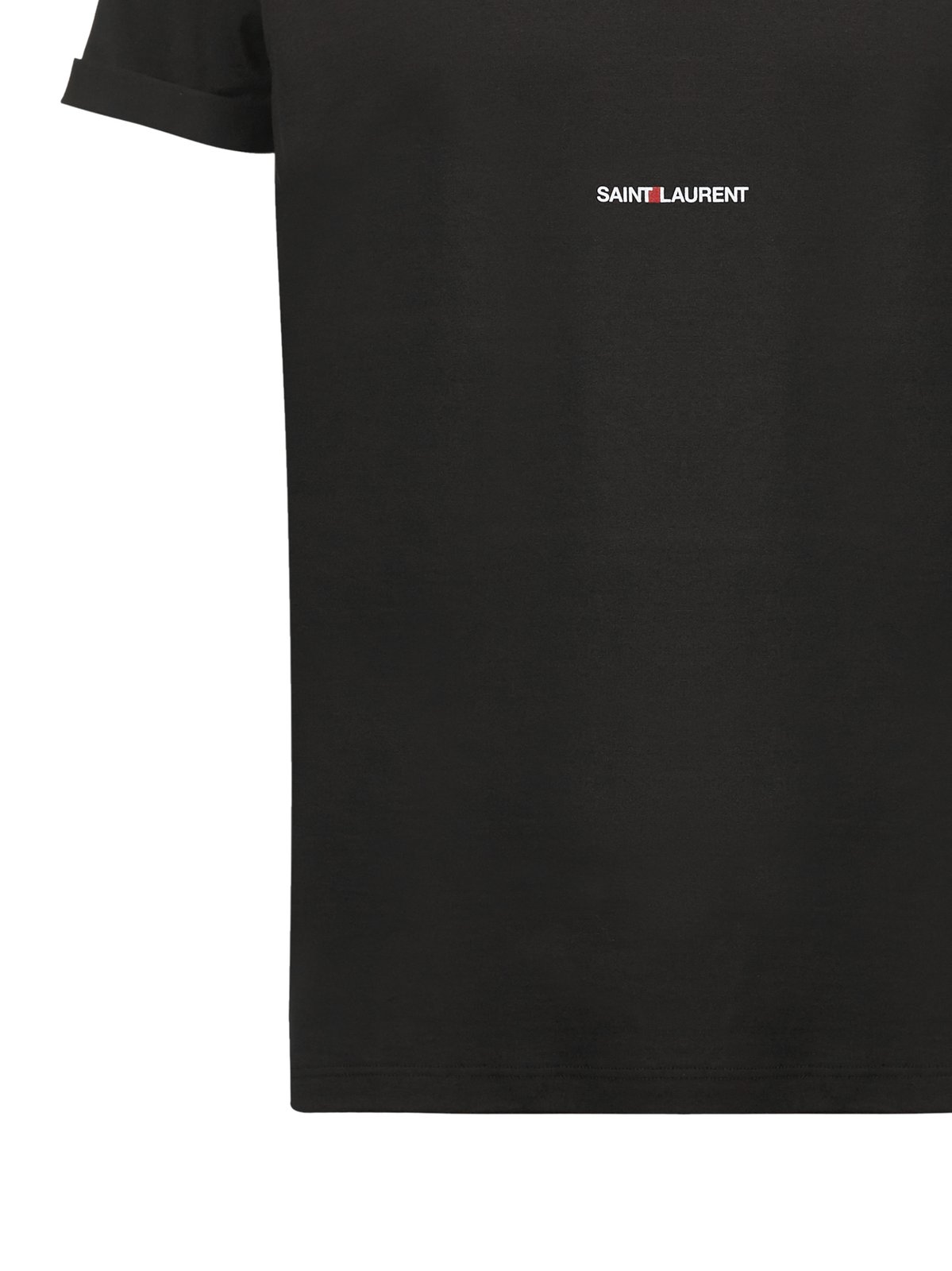 Saint Laurent Rive Gauche Logo Printed T-Shirt