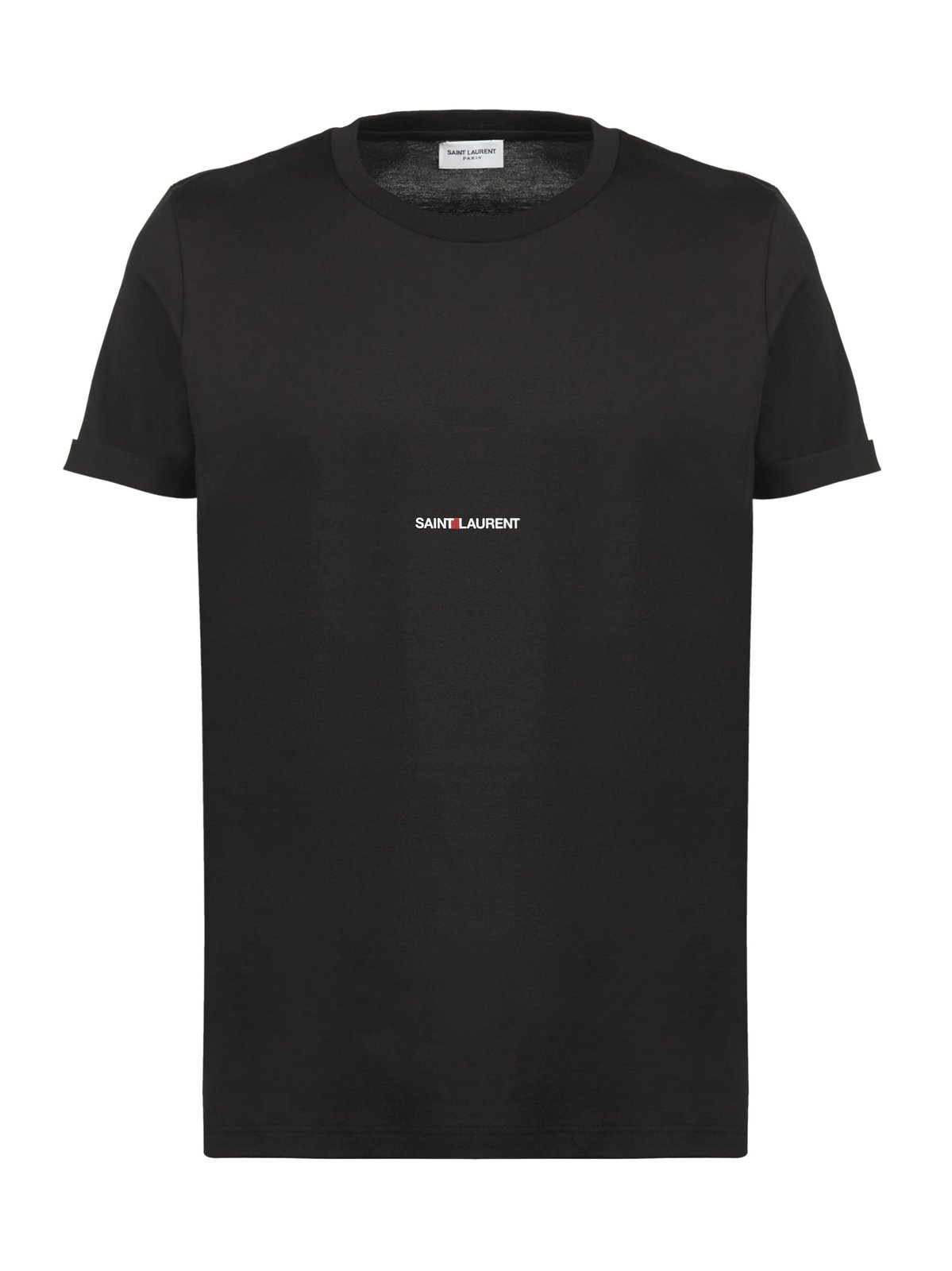 Saint Laurent Rive Gauche Logo Printed T-Shirt