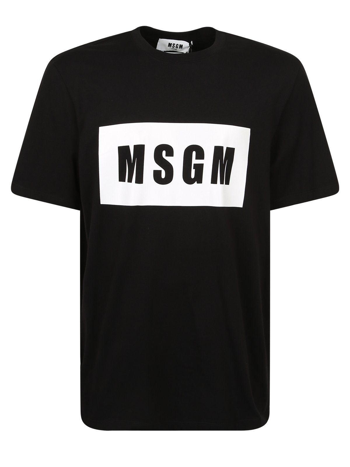 MSGM Logo Printed Crewneck T-Shirt