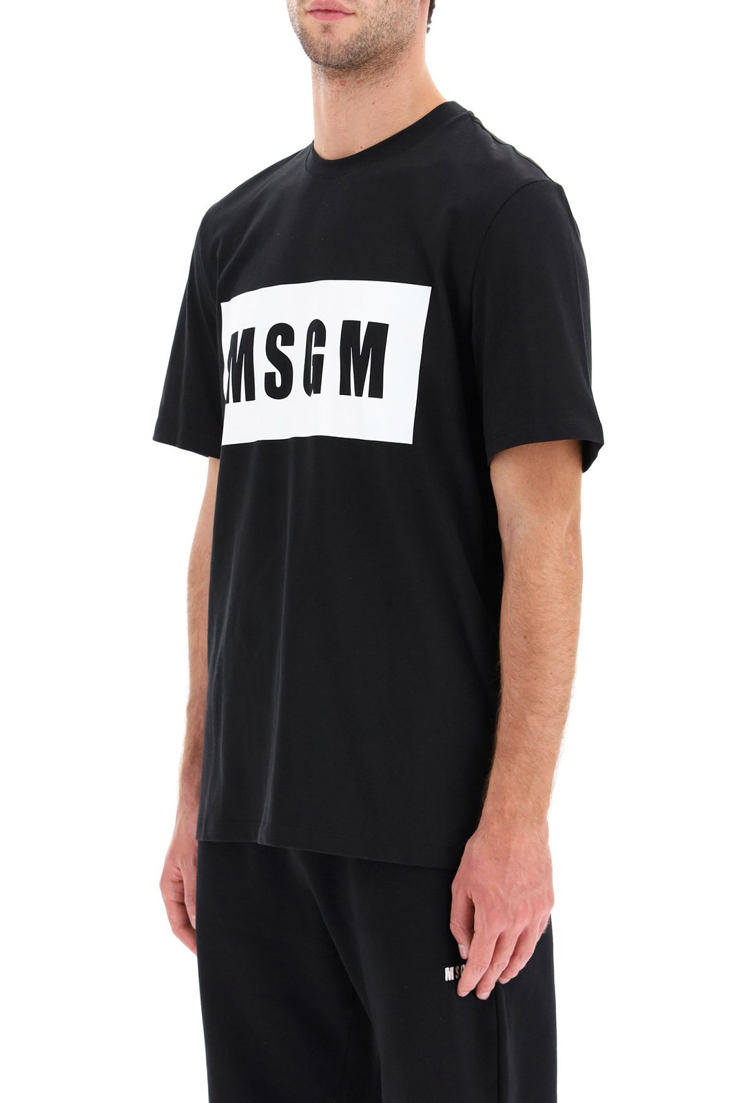 MSGM Logo Printed Crewneck T-Shirt 6 MSGM Logo Printed Crewneck T-Shirt