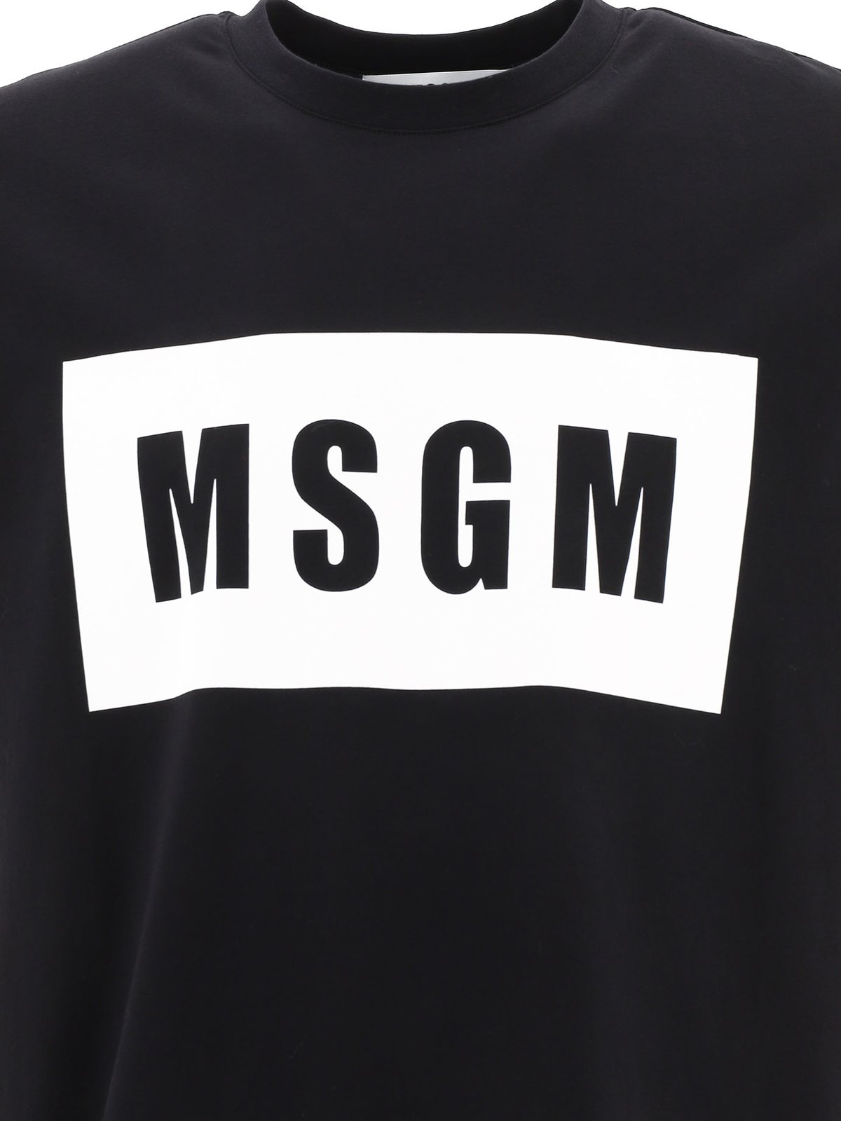 MSGM Logo Printed Crewneck T-Shirt 7 MSGM Logo Printed Crewneck T-Shirt