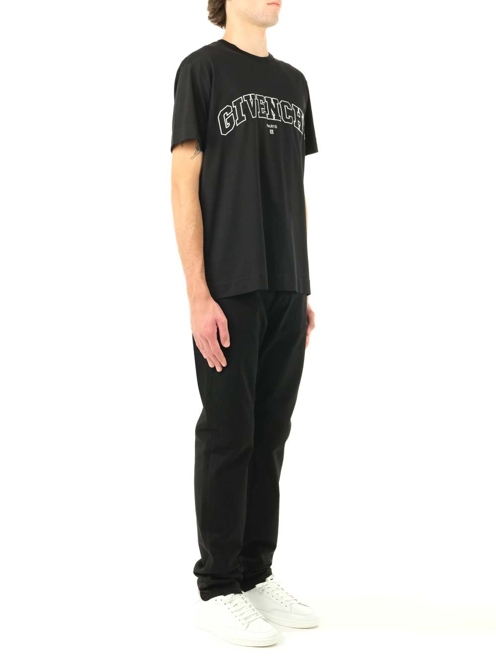 Givenchy Logo-Embroidered Jersey T-Shirt