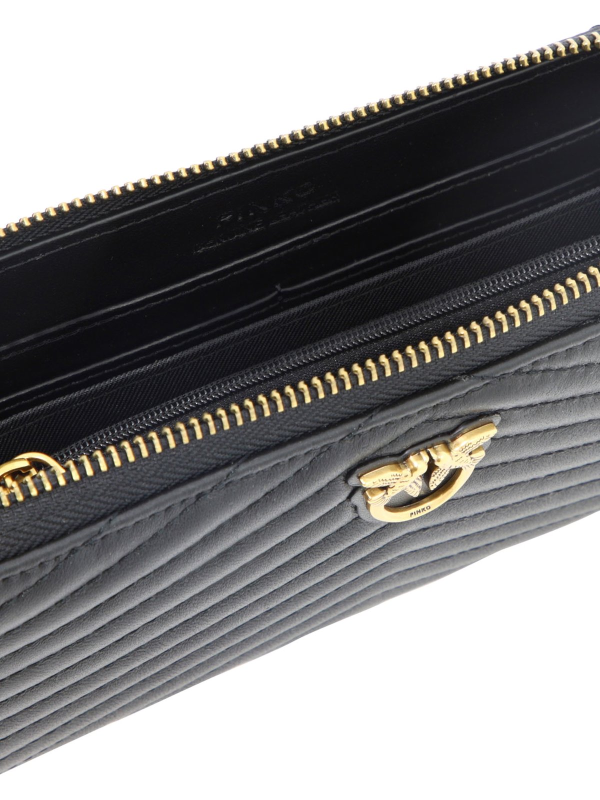Pinko Ryder Chevron-Patterned Zip-Around Wallet