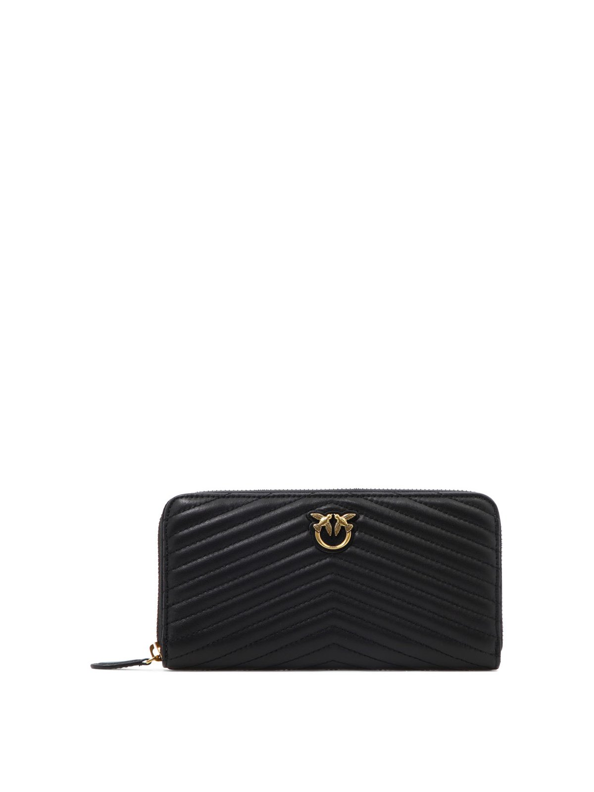 Pinko Ryder Chevron-Patterned Zip-Around Wallet