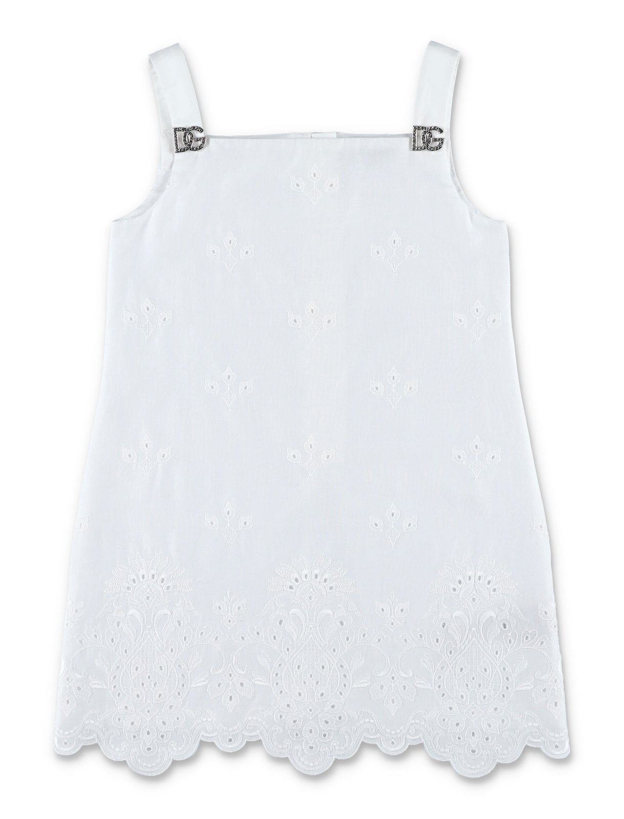 Dolce & Gabbana Kids DG Logo Plaque Sleeveless Dress