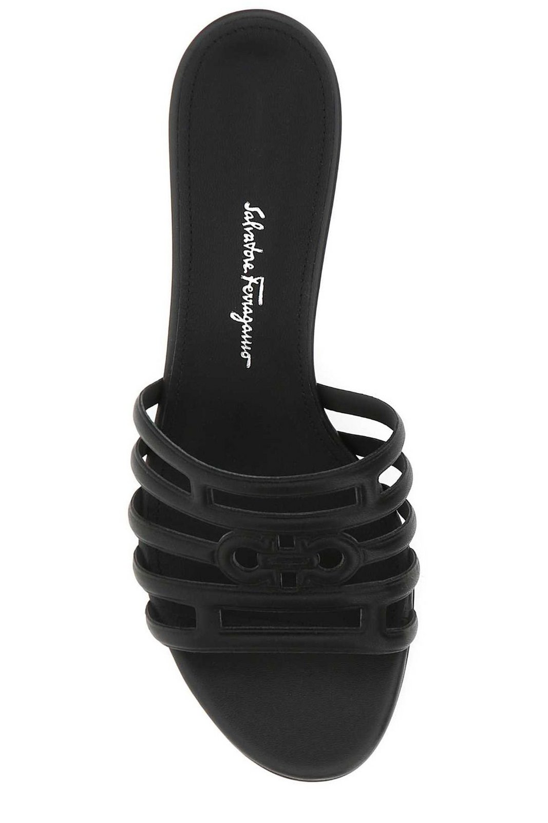 Ferragamo Finn Open-Toe Mules