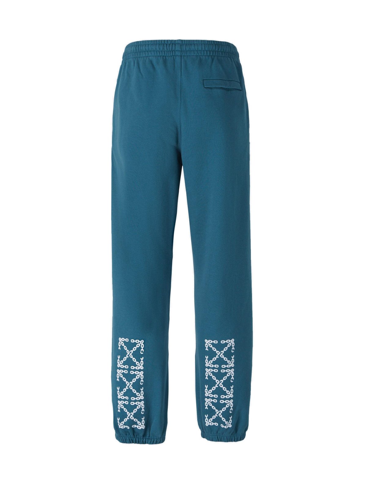 Off-White Logo Printed Elasticated Waistband Trousers