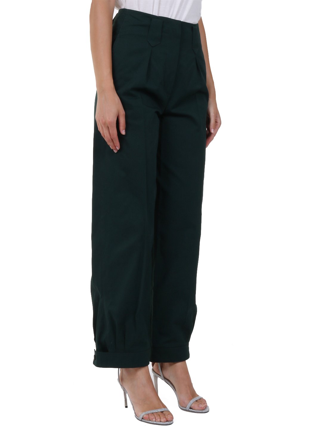 Kenzo High-Waisted Wide-Leg Trousers