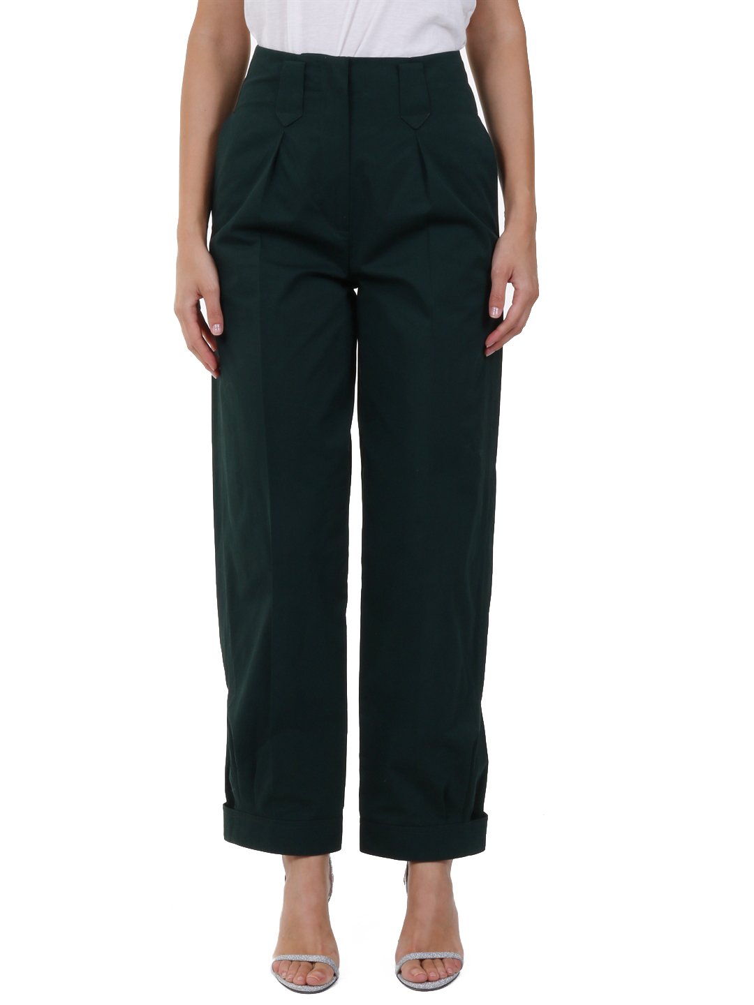 Kenzo High-Waisted Wide-Leg Trousers