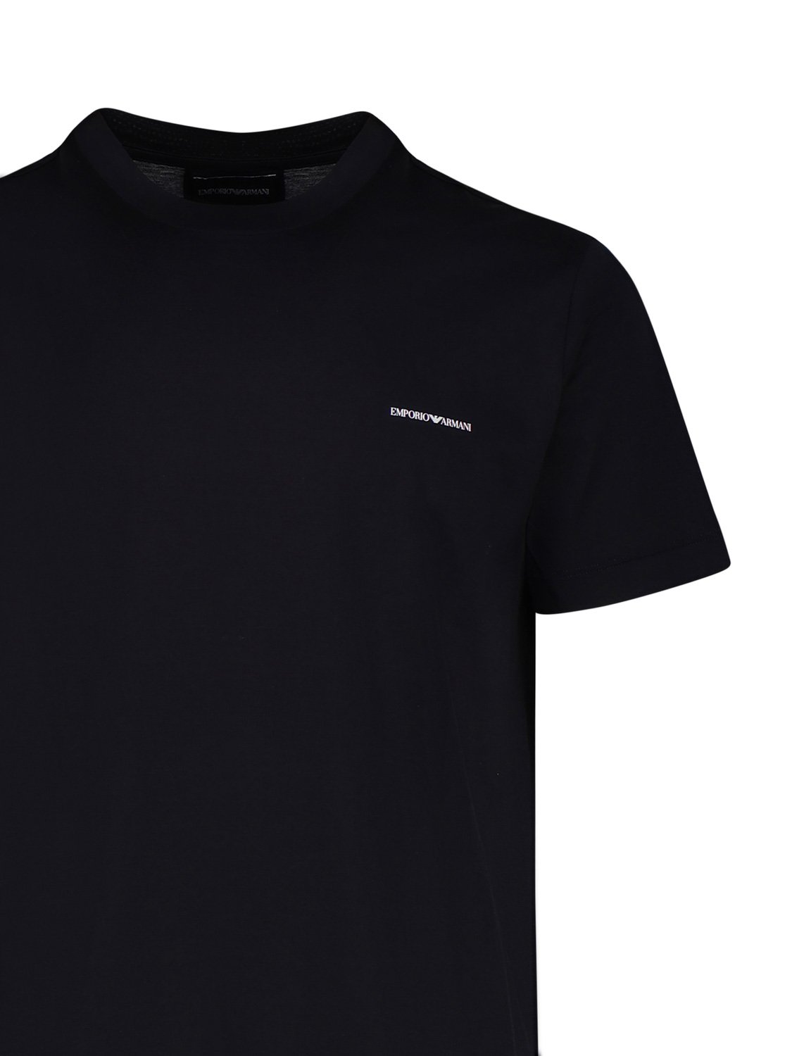 T-Shirt mit Rundhalsausschnitt und Logodruck von Emporio Armani