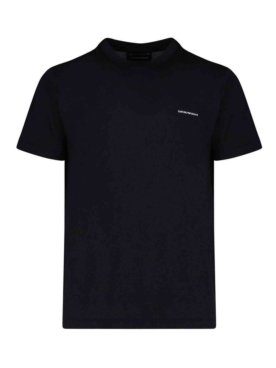 T-Shirt mit Rundhalsausschnitt und Logodruck von Emporio Armani