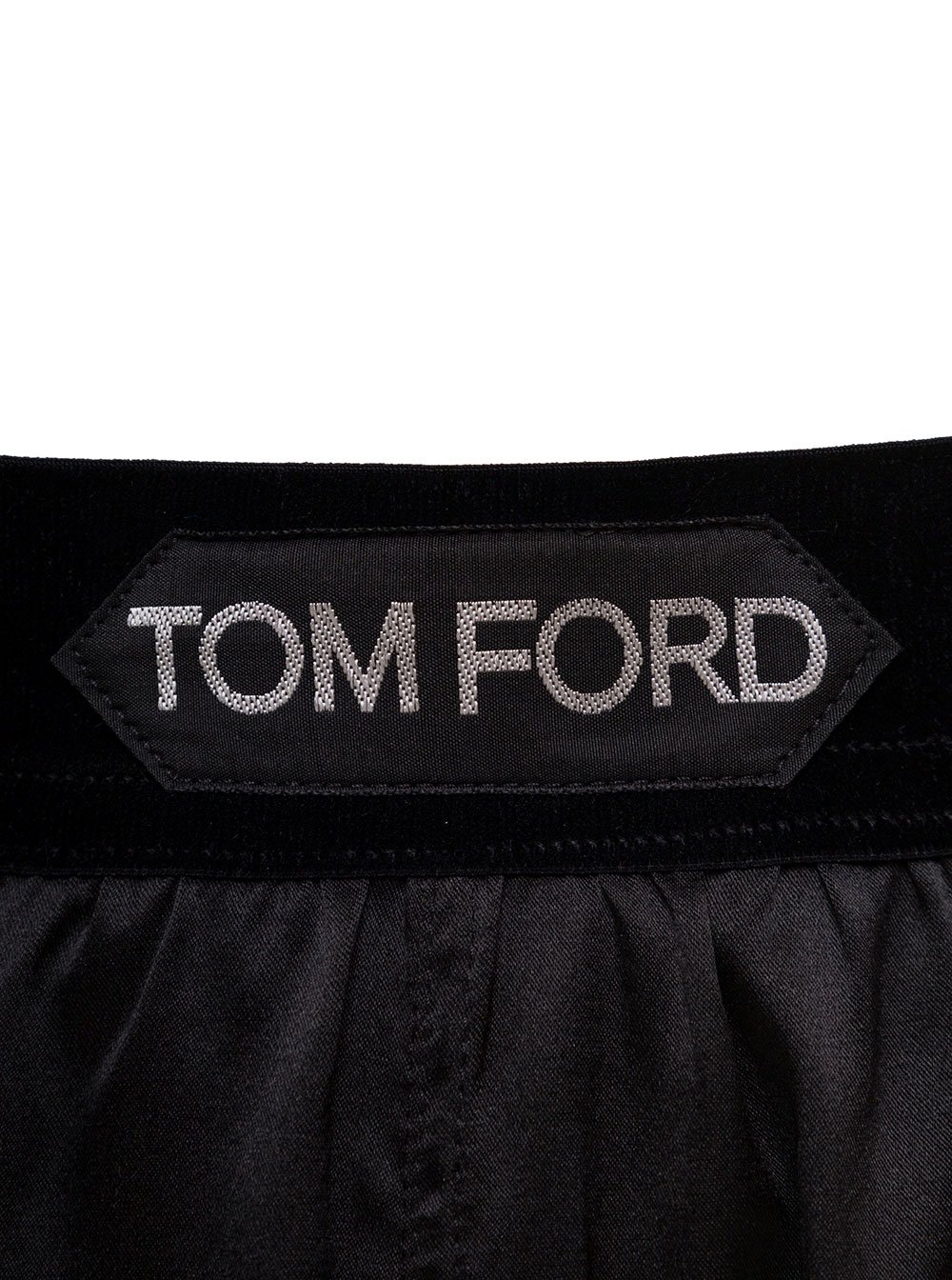 Tom Ford Satin-Shorts mit Logobund