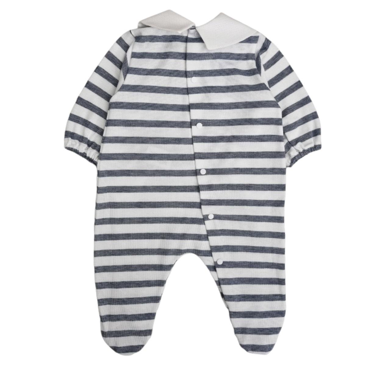 La Stupenderia Gestreifter Jumpsuit mit Sternendetail