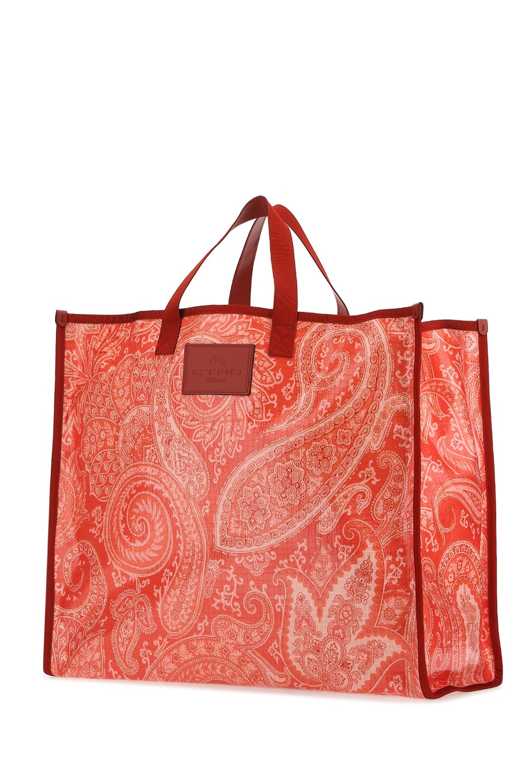 Etro Paisley bedruckte Tragetasche mit Logo-Patch