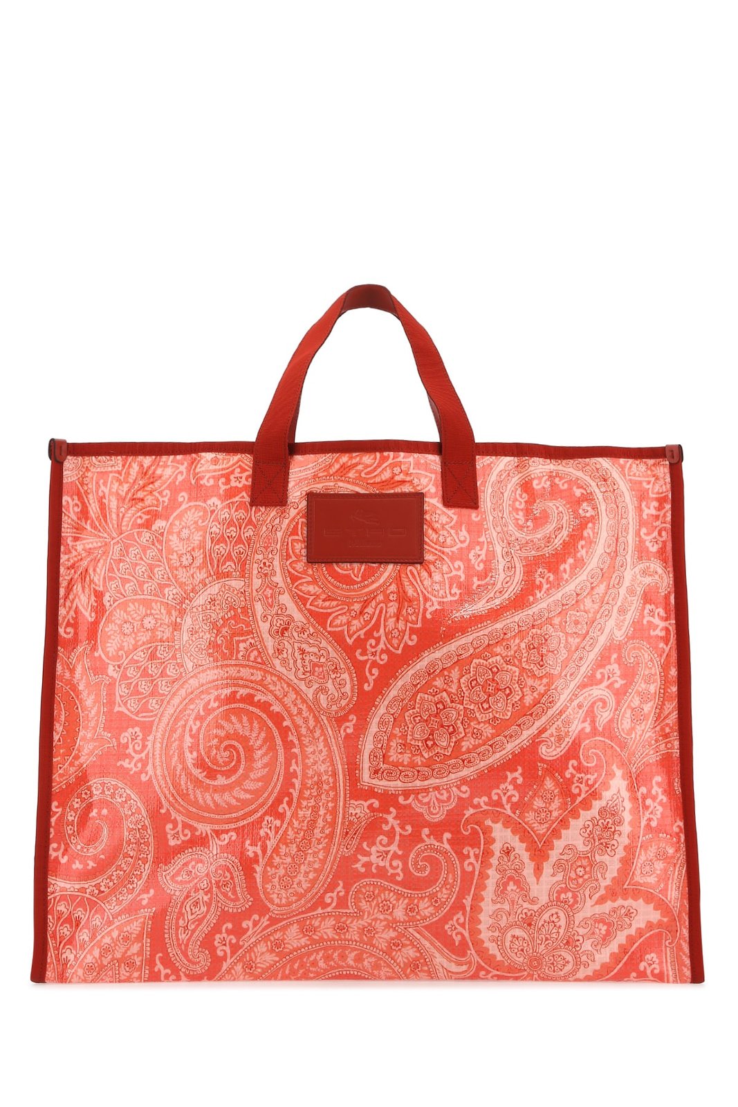 Etro Paisley bedruckte Tragetasche mit Logo-Patch