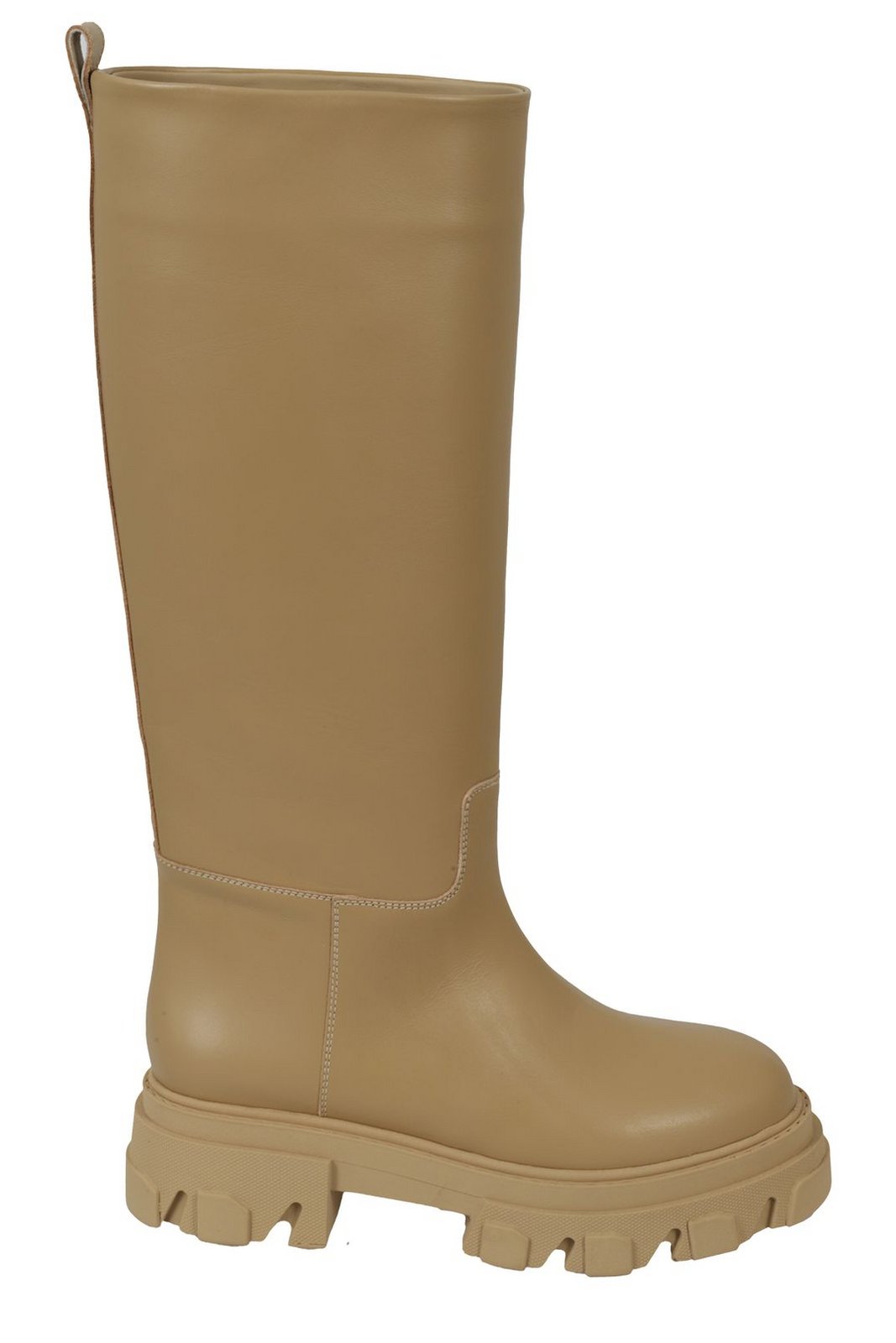 GIA BORGHINI Knielange Stiefel mit runder Zehenpartie