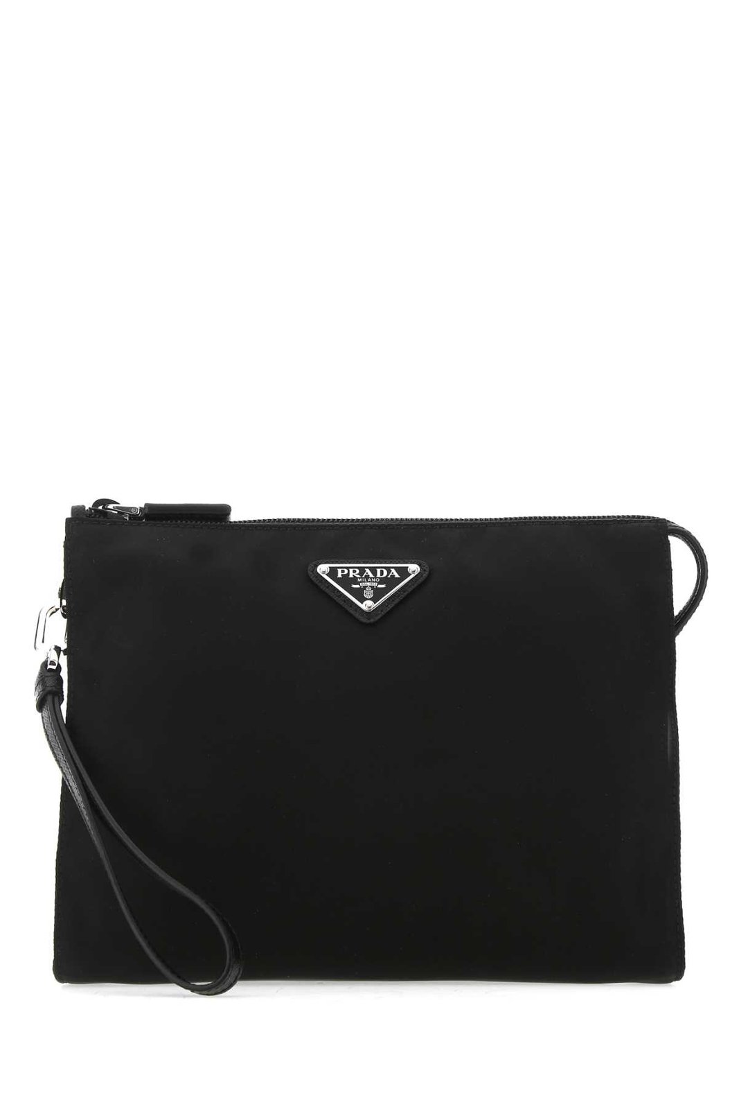 Prada Logo Plaque Pouch