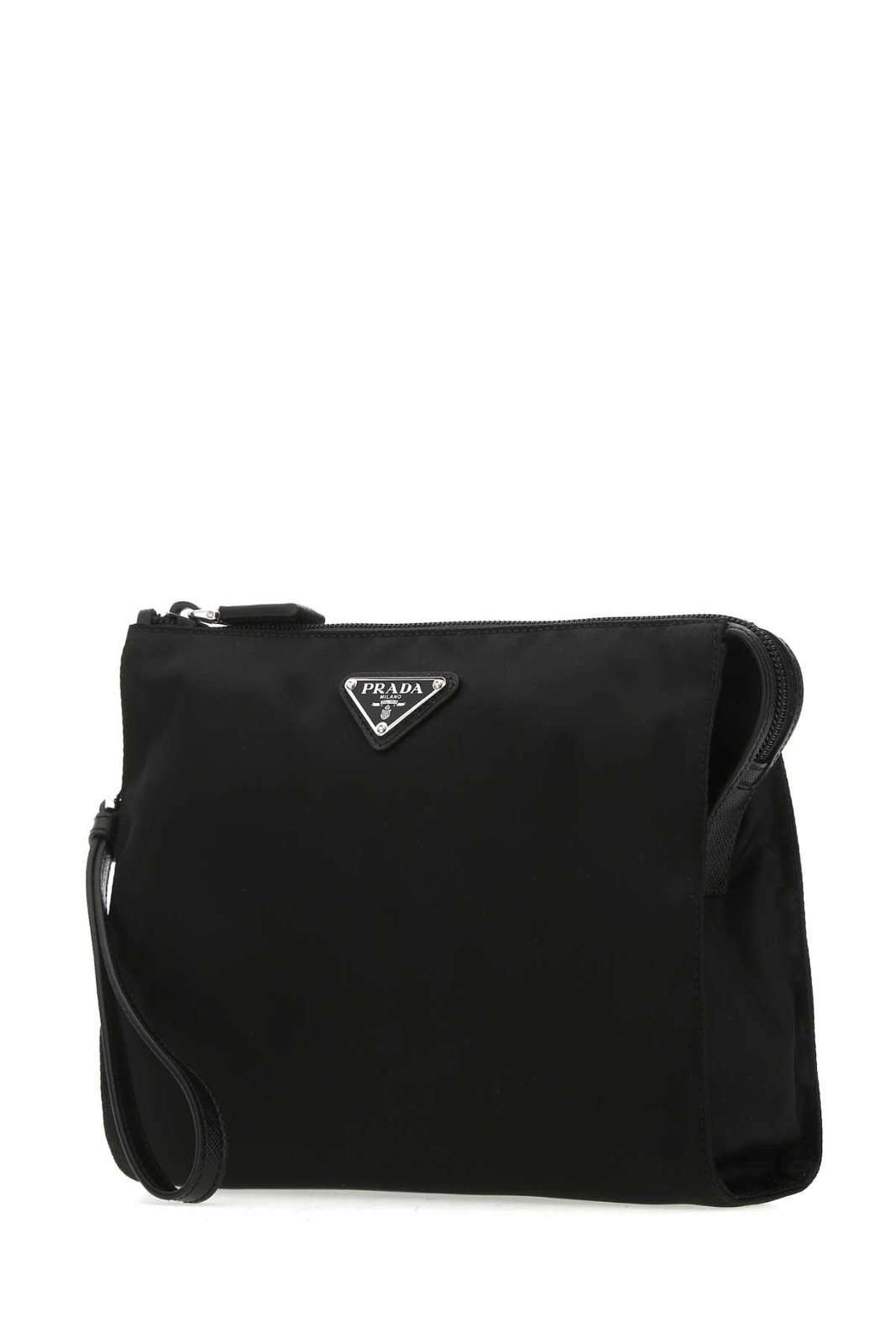 Prada Logo Plaque Pouch
