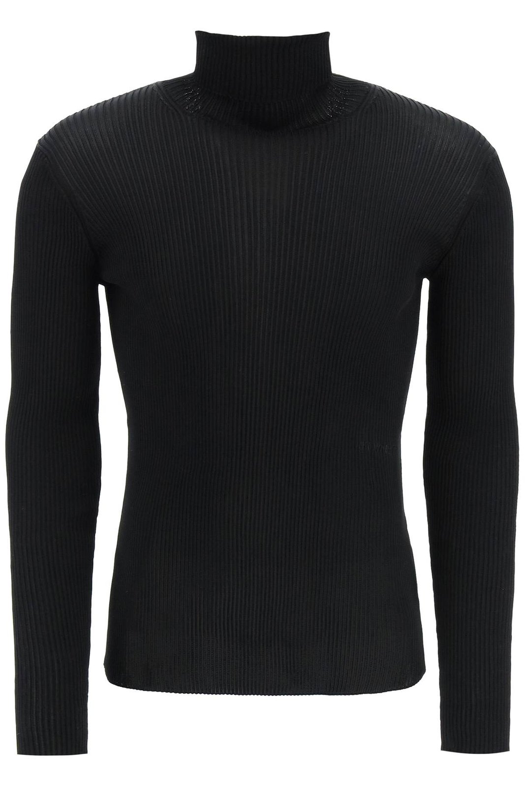 Off-White Helvet Ribbed Long-Sleeved Jumper