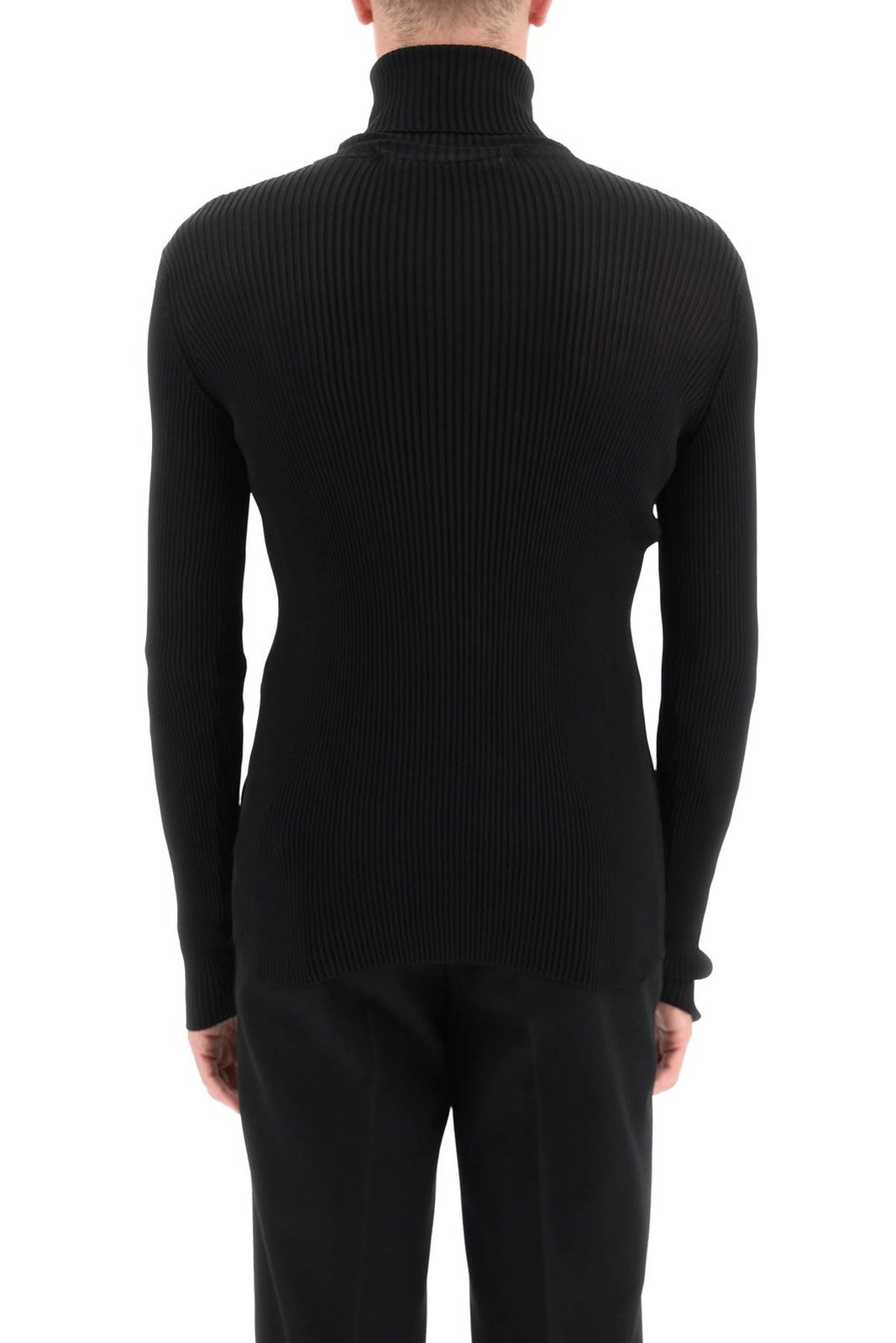 Off-White Helvet Ribbed Long-Sleeved Jumper