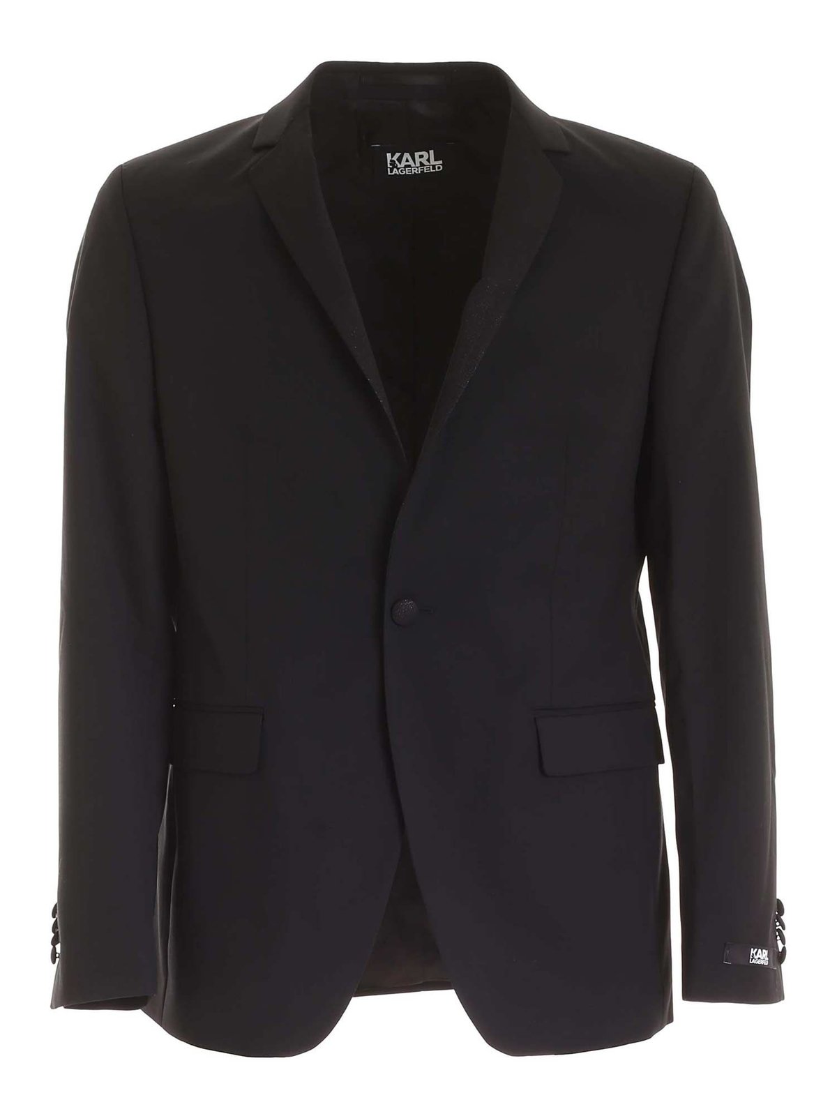 Karl Lagerfeld Single-Breasted Tailored Blazer