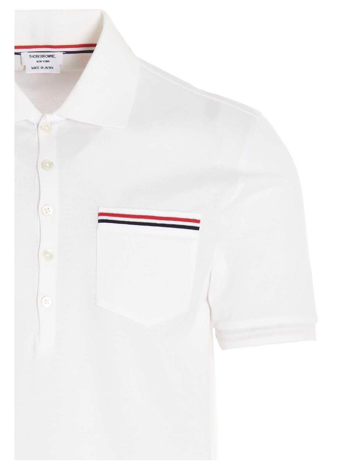 Thom Browne RWB Short-Sleeved Polo Shirt