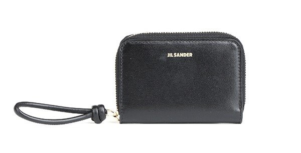 Jil Sander Logo-Plaque Zipped Wallet